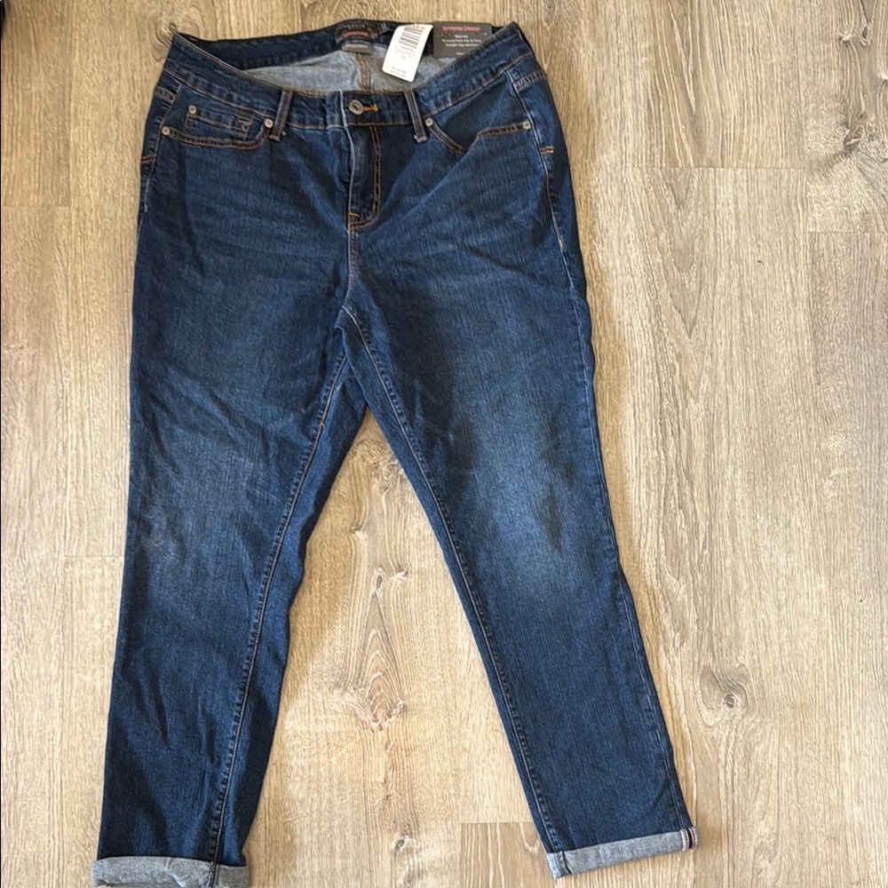 Torrid Blue Ankle Cropped Jeans with Slim Fit